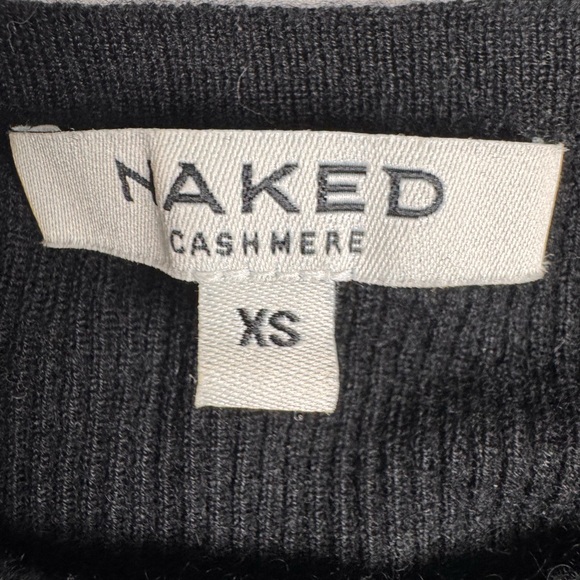 Naked Cashmere Amber Ribbed Long Sleeve Crewneck Sweater Black Women’s XS - Picture 3 of 6